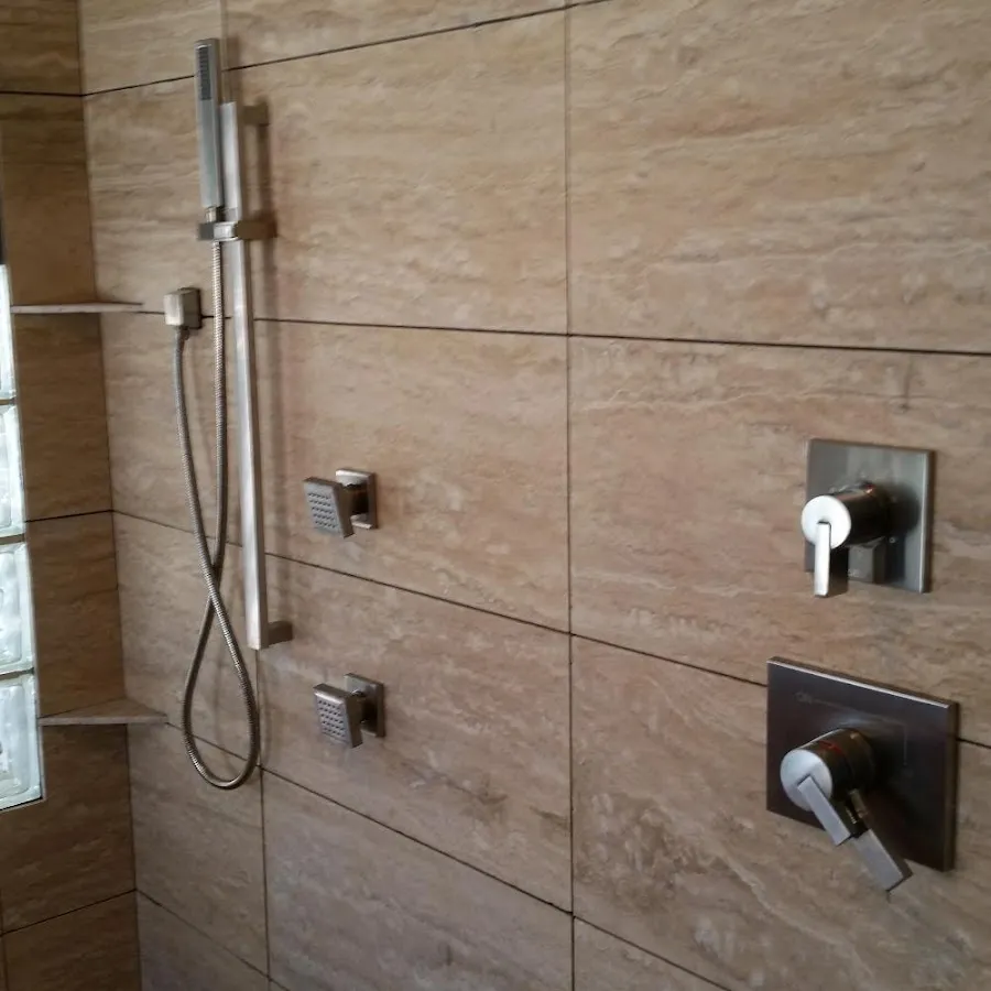 Shower fixture installation for Water Heater Replacement in Brandon